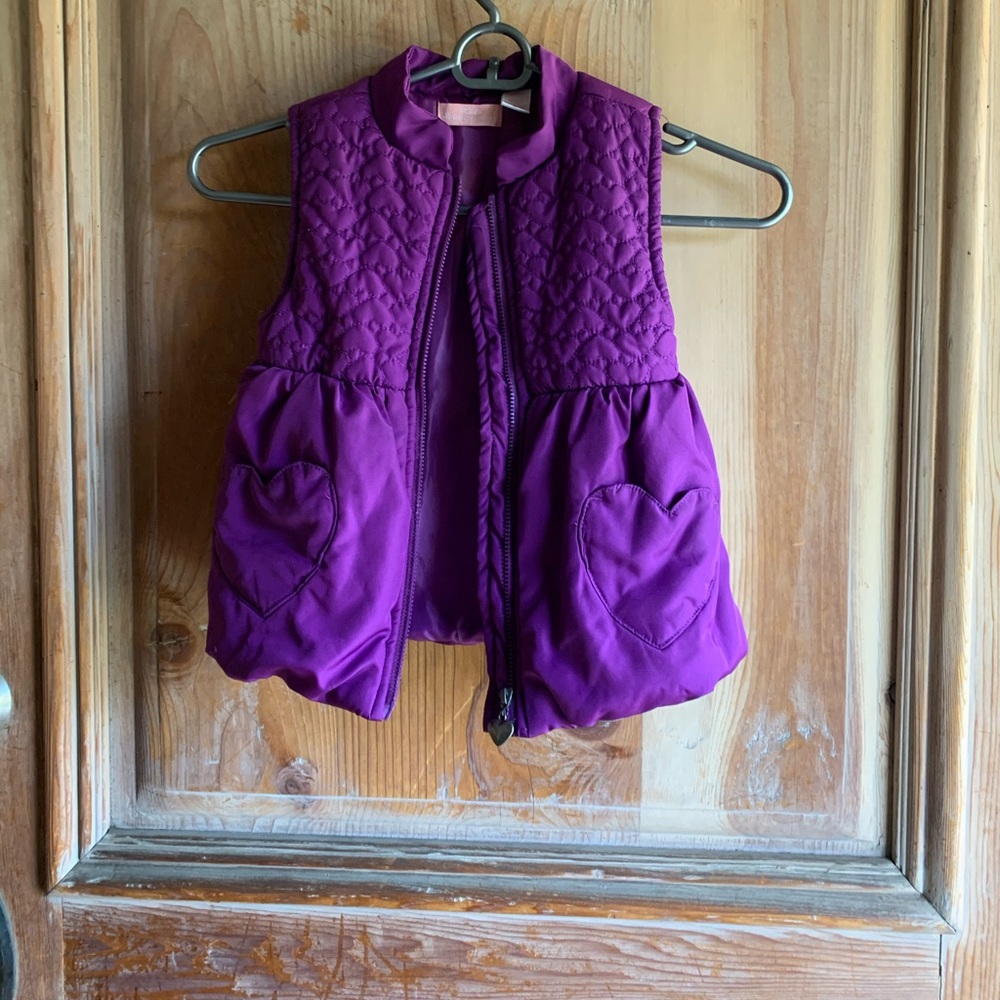 Kido Headquarters purple puffer vest  size 4t